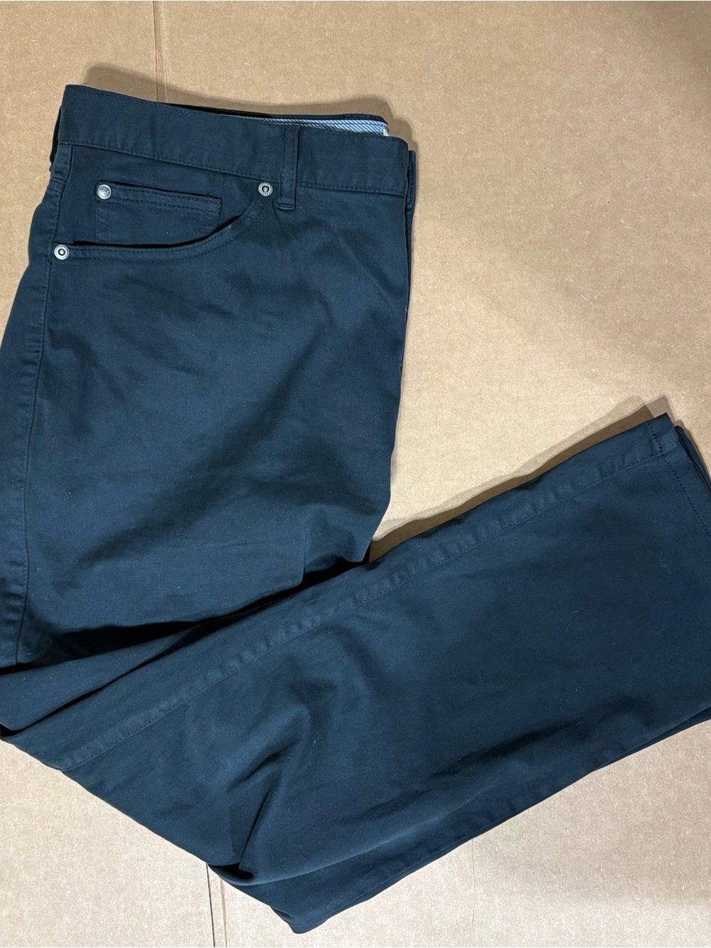 Peter Millar Men's Black Chino Pants Five Pocket Size 36 X 27